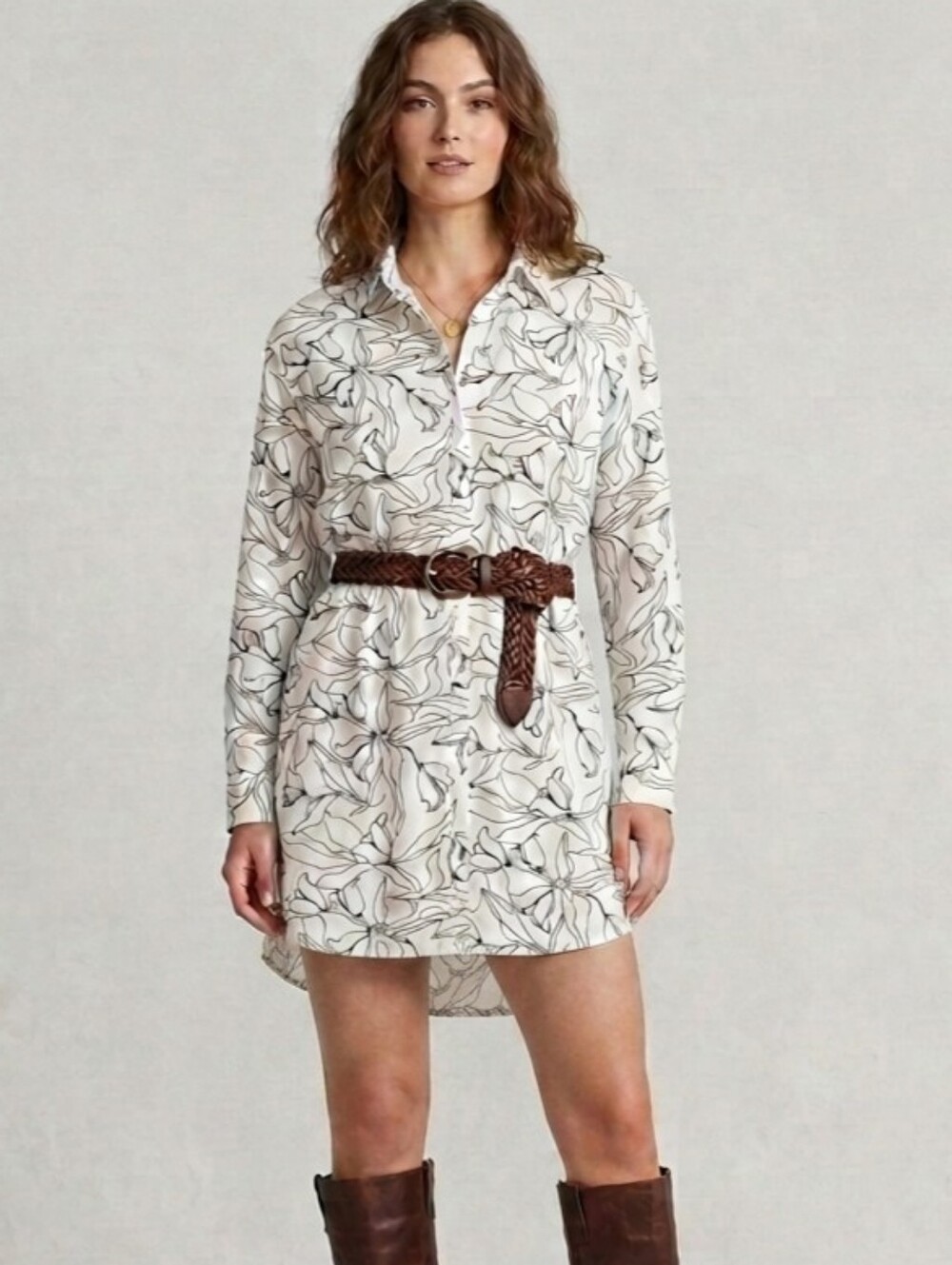 New abstract Jon & Anna button down blouse, loose blouse, shirt dress